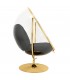 Fotel BUBBLE STAND 2 GOLD VELVET poduszka czarna