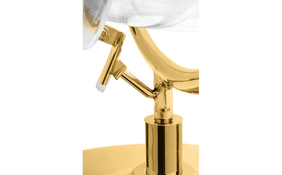 Fotel BUBBLE STAND 2 GOLD VELVET poduszka czarna