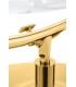 Fotel BUBBLE STAND 2 GOLD VELVET poduszka czarna