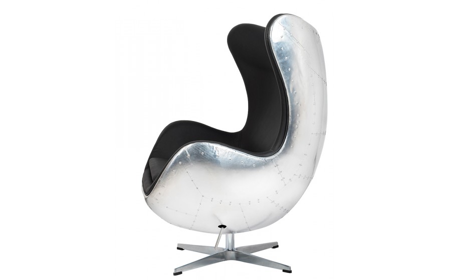 Fotel EGG AVIATOR PU czarny