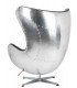 Fotel EGG AVIATOR PU czarny