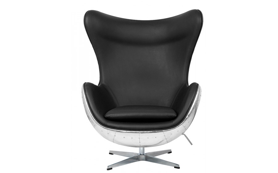Fotel EGG AVIATOR PU czarny