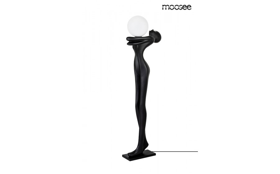 MOOSEE lampa podłogowa HUMAN MOON - włókno szklane, szkło