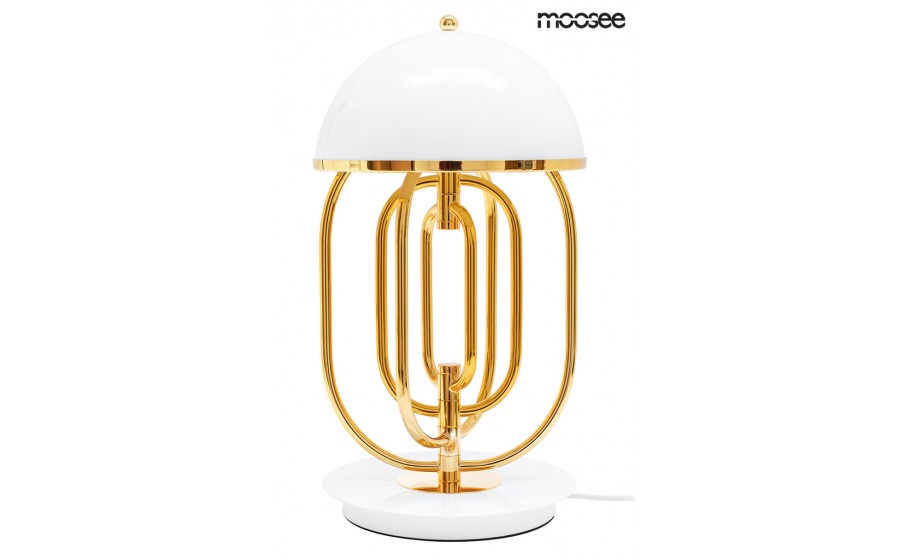 MOOSEE lampa stołowa BOTTEGA złota / biała