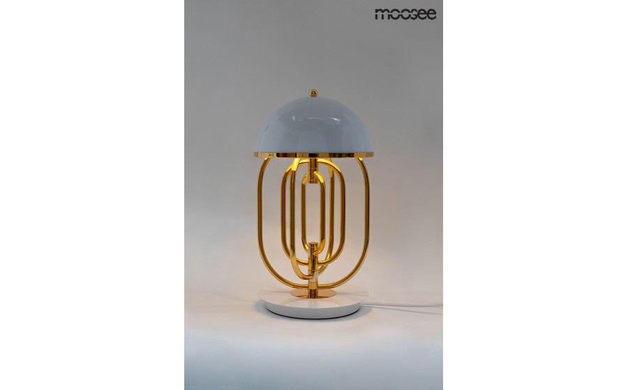 MOOSEE lampa stołowa BOTTEGA złota / biała