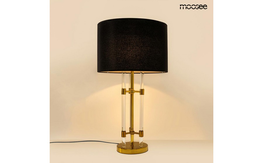 MOOSEE lampa stołowa MOXY złota / czarna