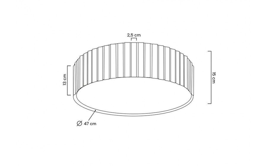 MOOSEE lampa sufitowa / plafon CROWN 50 złota