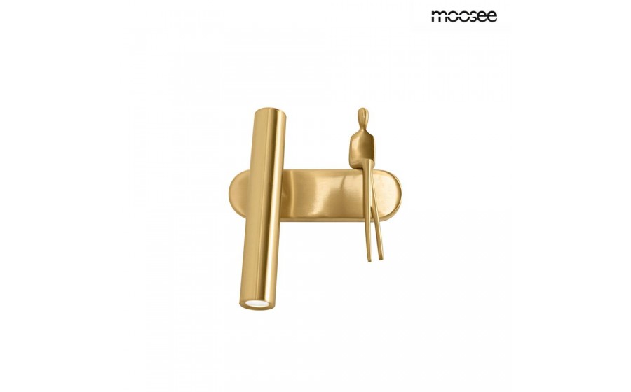 MOOSEE lampa ścienna BOY TUBE L LED złota