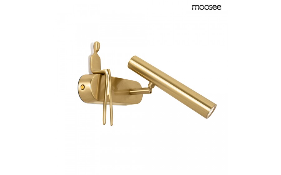 MOOSEE lampa ścienna BOY TUBE R LED złota