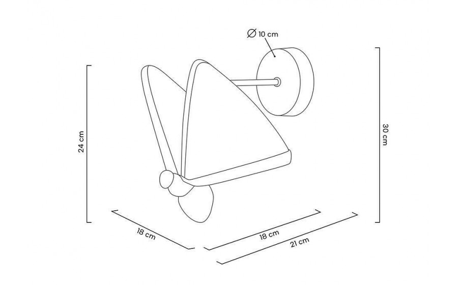 MOOSEE lampa ścienna BUTTERFLY M złota