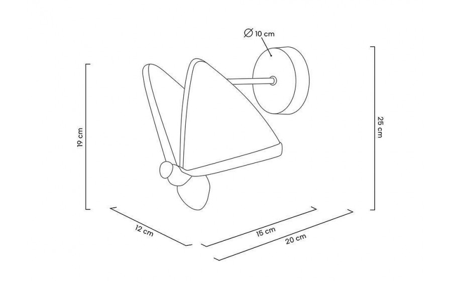 MOOSEE lampa ścienna BUTTERFLY S złota