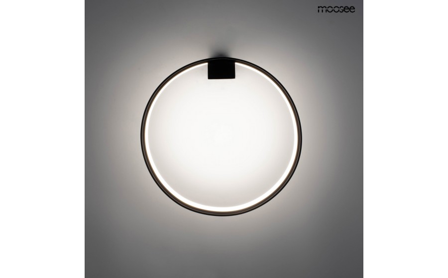 MOOSEE lampa ścienna CIRCLE WALL czarna