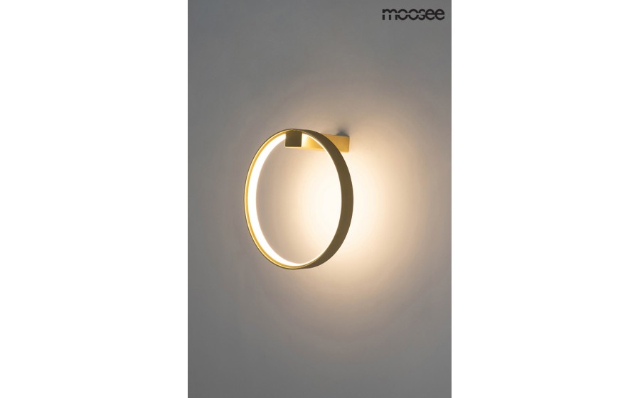 MOOSEE lampa ścienna CIRCLE WALL złota