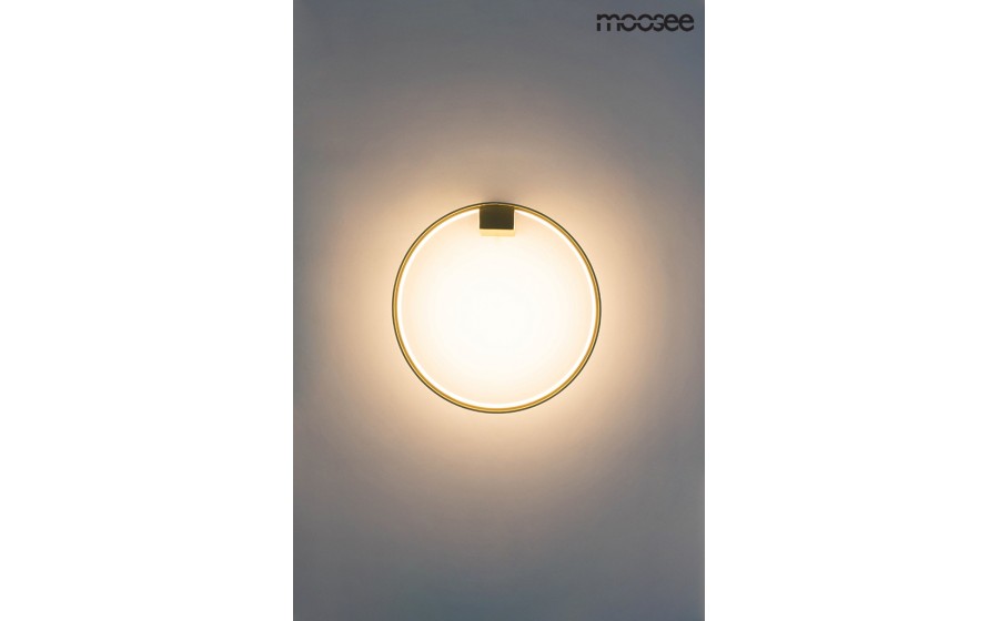 MOOSEE lampa ścienna CIRCLE WALL złota