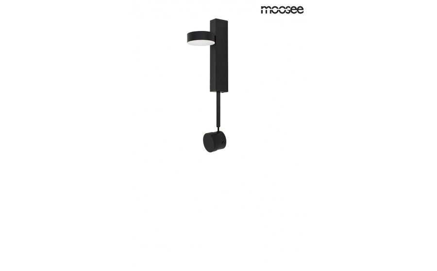 MOOSEE lampa ścienna CLARID BLACK czarna