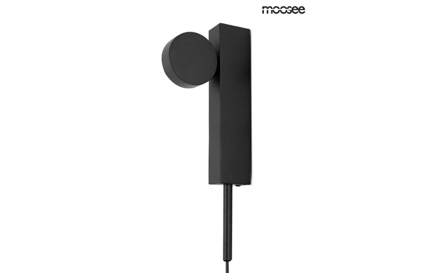 MOOSEE lampa ścienna CLARID BLACK czarna