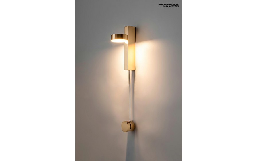 MOOSEE lampa ścienna CLARID GOLD złota