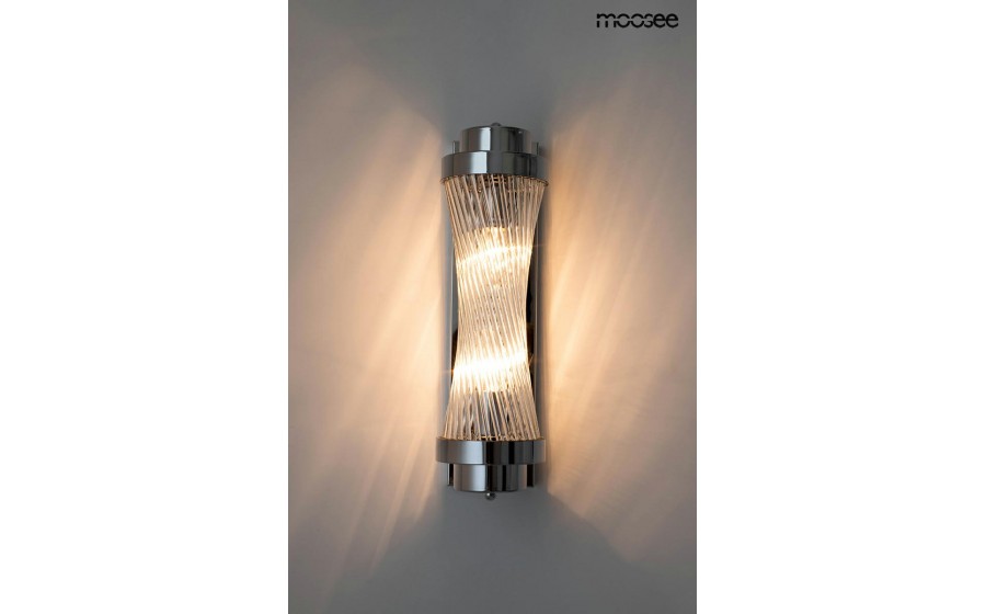 MOOSEE lampa ścienna COLUMN 40 srebrna