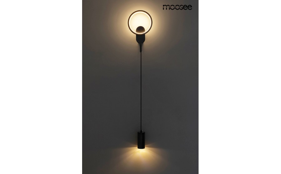 MOOSEE lampa ścienna COMO czarna