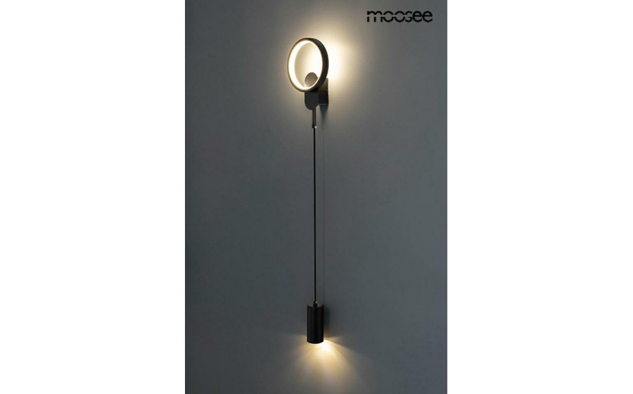 MOOSEE lampa ścienna COMO czarna