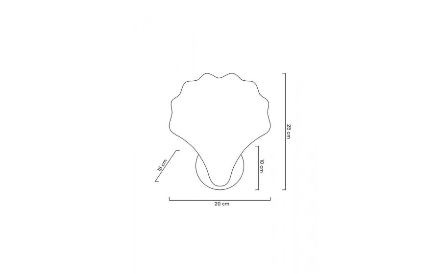 MOOSEE lampa ścienna CONCHA złota
