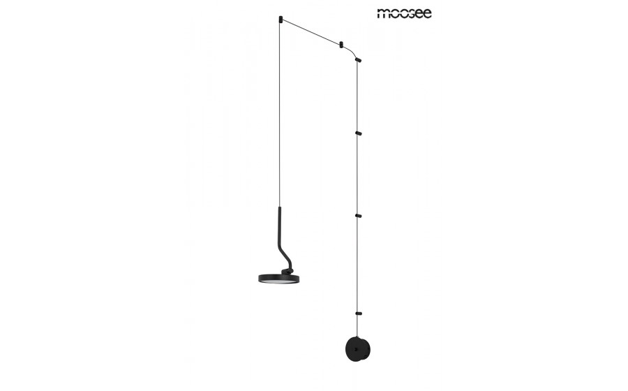 MOOSEE lampa ścienna FLAT czarna