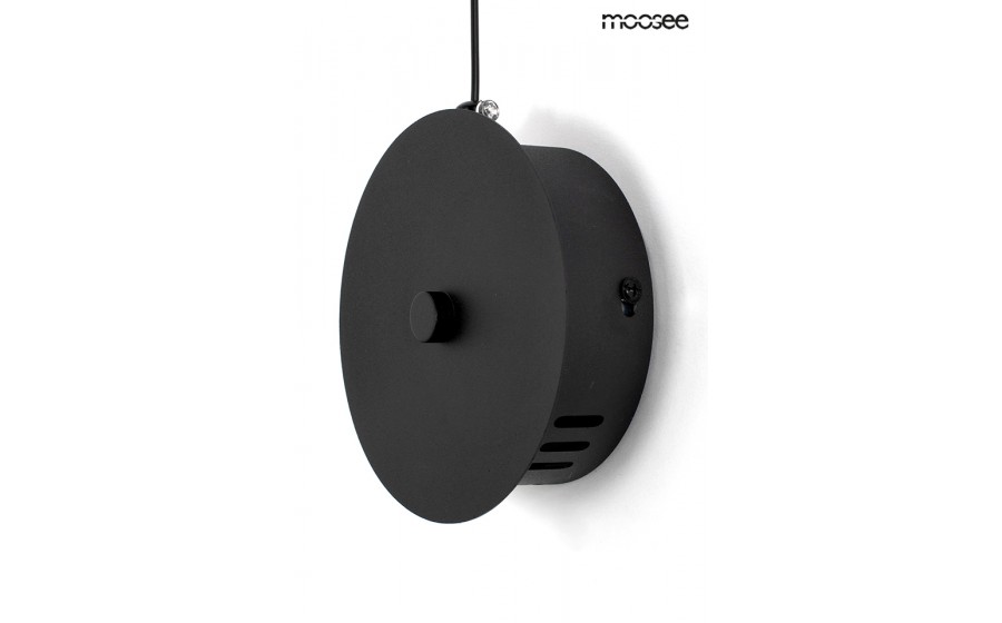 MOOSEE lampa ścienna FLAT czarna