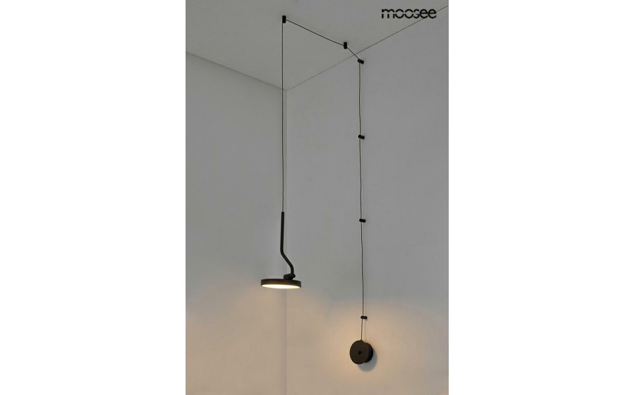 MOOSEE lampa ścienna FLAT czarna