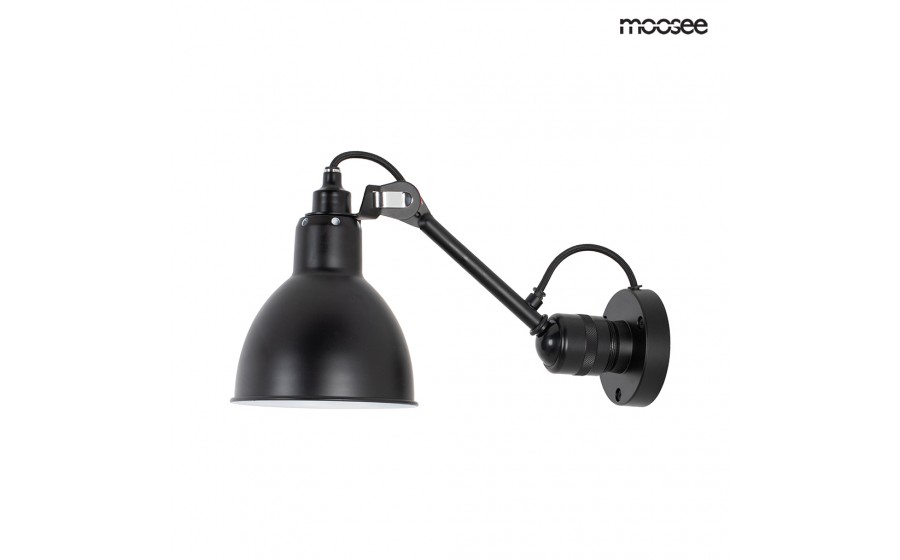 MOOSEE lampa ścienna FRANK czarna