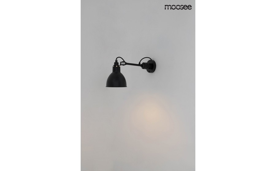 MOOSEE lampa ścienna FRANK czarna