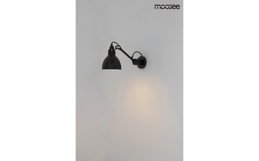 MOOSEE lampa ścienna FRANK czarna