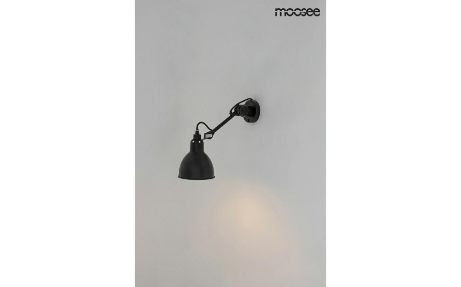 MOOSEE lampa ścienna FRANK czarna