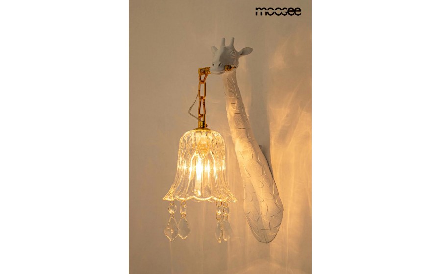 MOOSEE lampa ścienna GIRAFFE biała