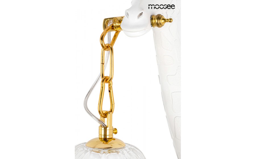 MOOSEE lampa ścienna GIRAFFE biała