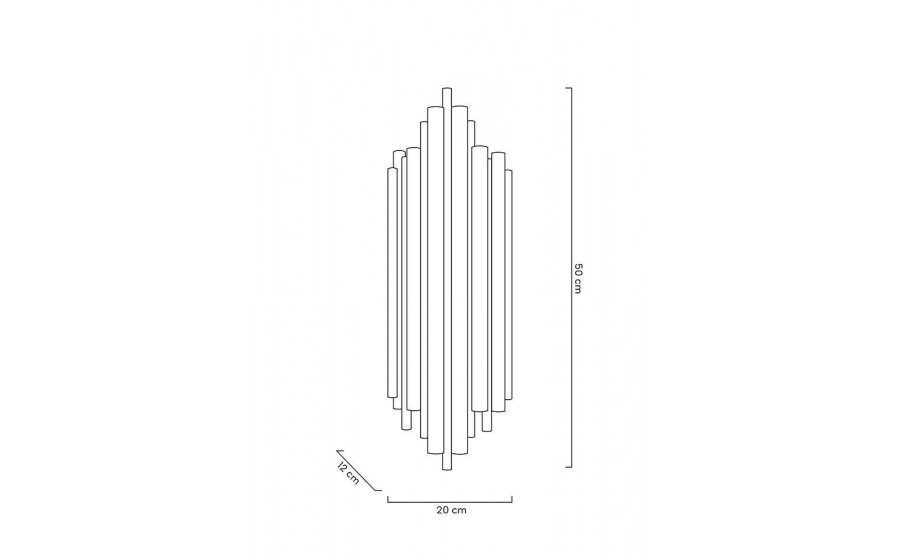 MOOSEE lampa ścienna HARMONIC złota