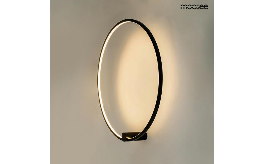 MOOSEE lampa ścienna HOOP 60 czarna