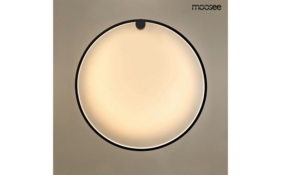 MOOSEE lampa ścienna HOOP 60 czarna