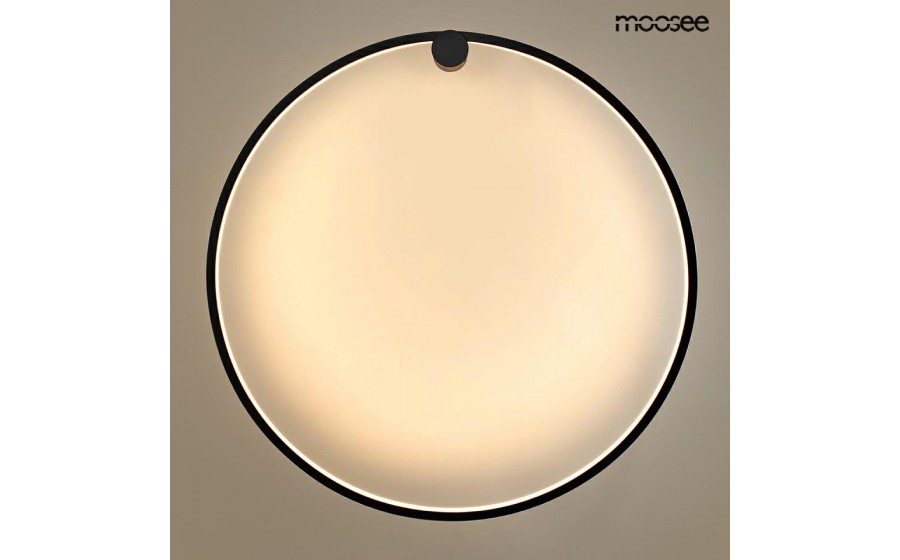 MOOSEE lampa ścienna HOOP 80 czarna