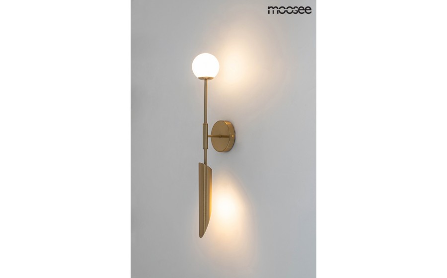 MOOSEE lampa ścienna LUCCA złota