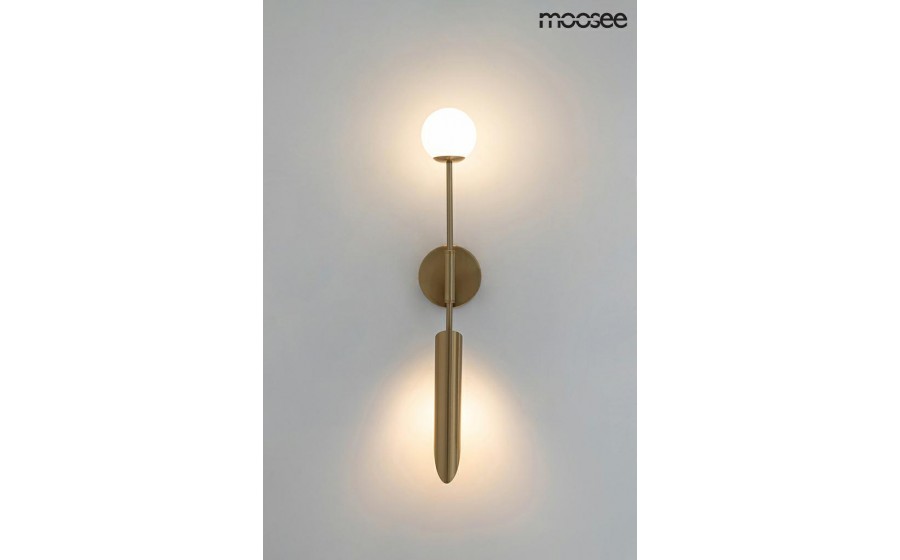 MOOSEE lampa ścienna LUCCA złota