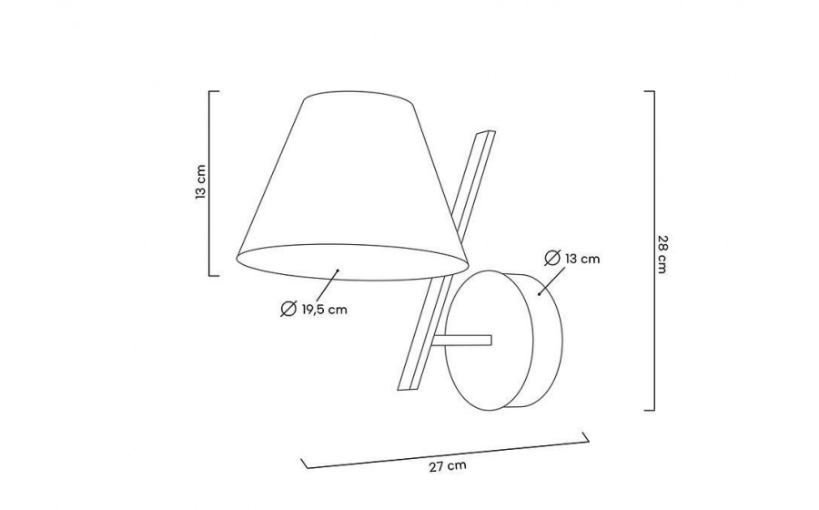 MOOSEE lampa ścienna MAGO czarna