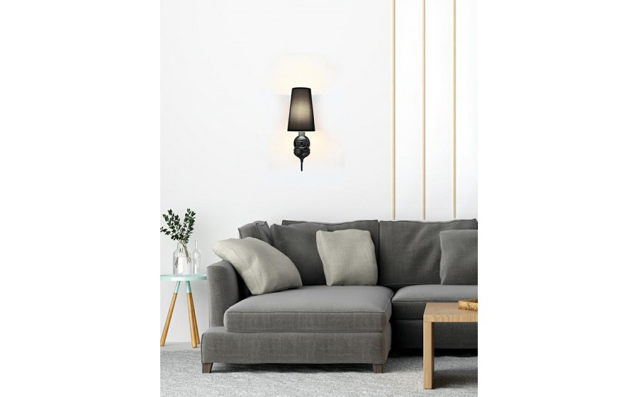 MOOSEE lampa ścienna QUEEN 20 czarna