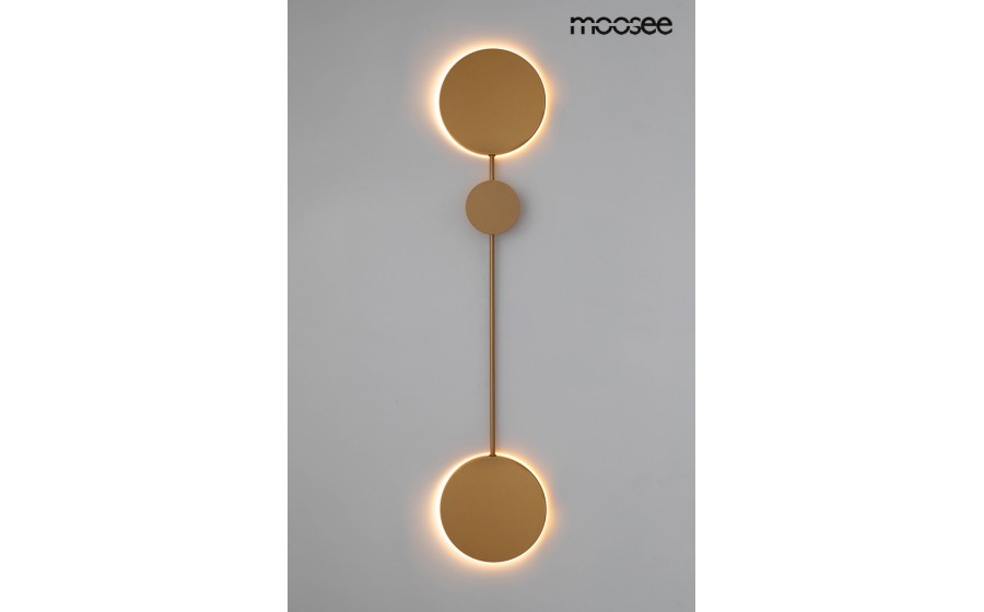 MOOSEE lampa ścienna SHADOW 2 złota