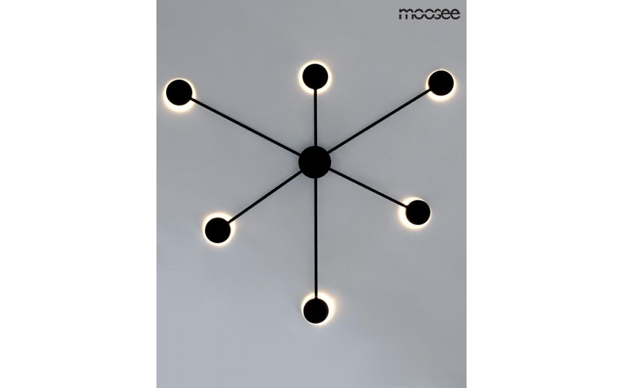 MOOSEE lampa ścienna SHADOW 6 CLOSE czarna