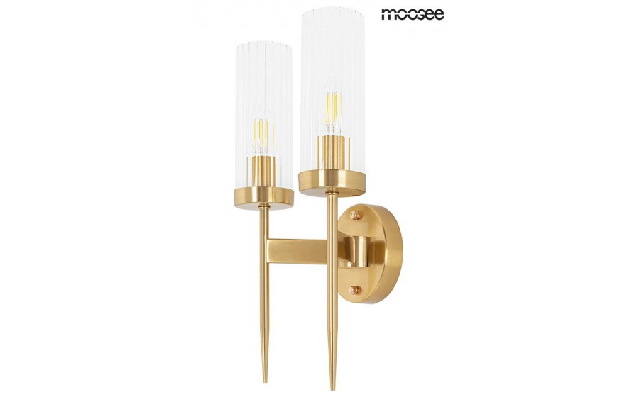 MOOSEE lampa ścienna TORCH TWIN złota