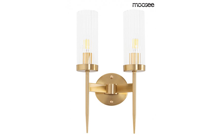 MOOSEE lampa ścienna TORCH TWIN złota