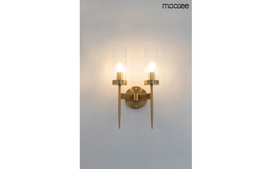 MOOSEE lampa ścienna TORCH TWIN złota