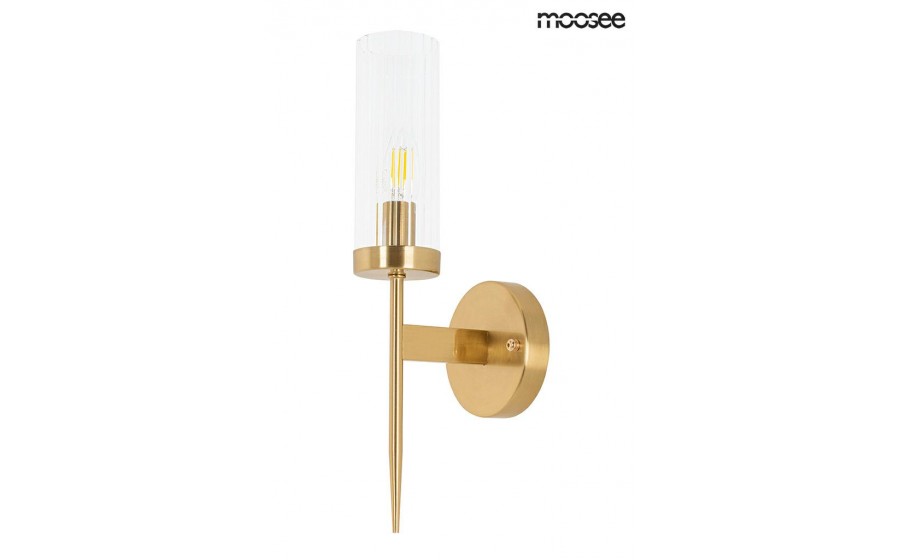 MOOSEE lampa ścienna TORCH złota