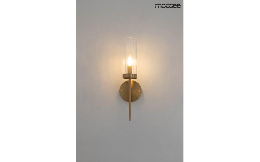 MOOSEE lampa ścienna TORCH złota