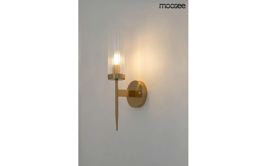 MOOSEE lampa ścienna TORCH złota